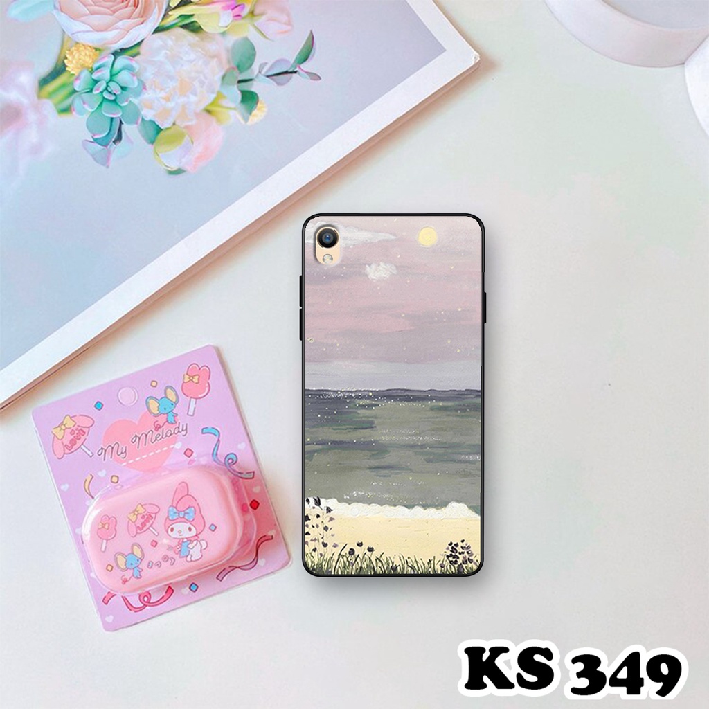 Ốp lưng Oppo F1 Plus - Oppo R9 - Oppo R9s - Ốp in hình Cánh đồng hoa - Chất liệu TPU siêu bền