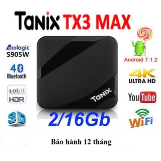 Android TV Box TX3 Max Ram 2G - Rom 16G - Bluetooh 4.1 OS 7.1.2
