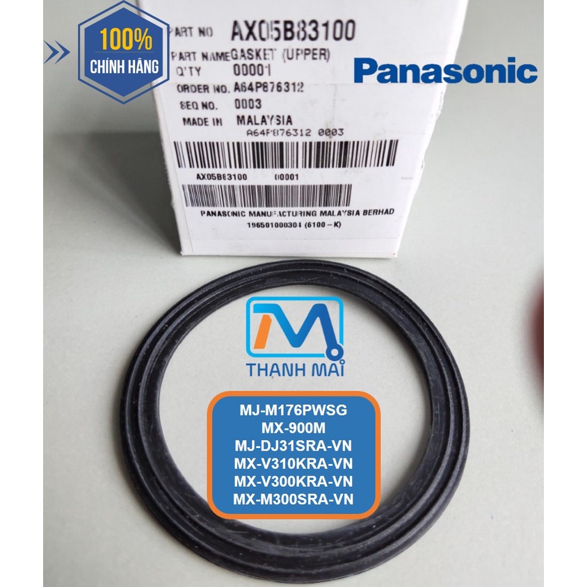 Roăng ly xay sinh tố máy ép Panasonic model MJ-M176PWSG