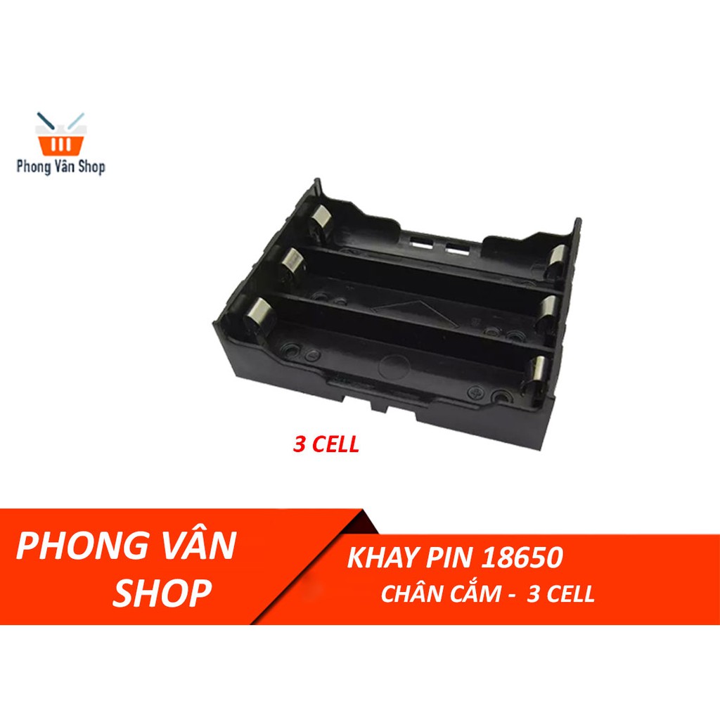 5 Khay đựng giữ pin 18650 1-2-3-4 cell - chân cắm - dễ dàng sáng chế