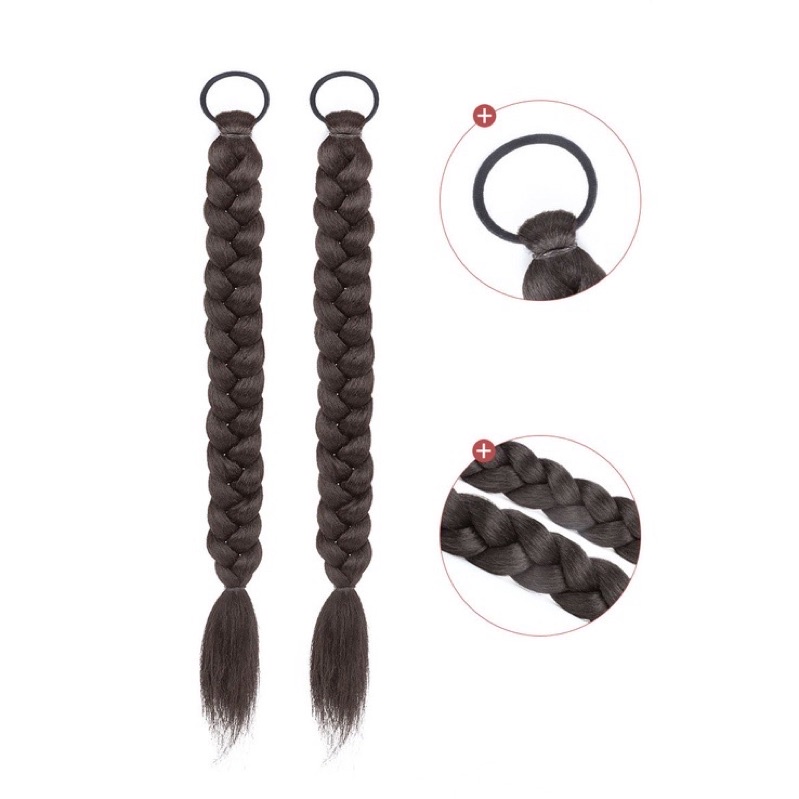 Tóc giả thắt bím dài 60cm ❤️ free ship 50k ❤️ giá 1 cái