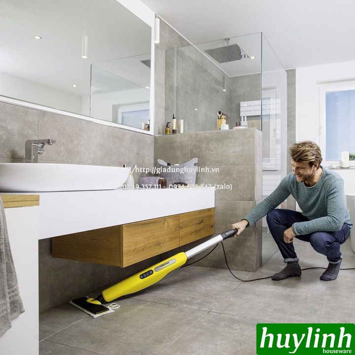 [Mã ELHAMS5 giảm 6% đơn 300K] Máy vệ sinh làm sạch bằng hơi nước Karcher SC3 Upright Easyfix - Made in Đức