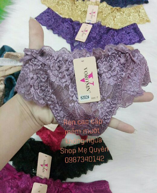 Combo 10 quần lót Ren Lọt Khe cao cấp đủ 10 màu