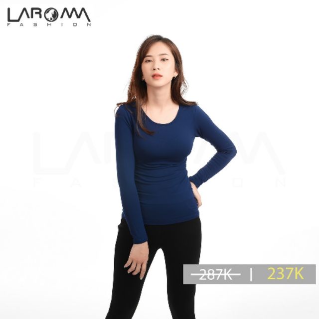 Áo giữ nhiệt nữ Laroma cổ tròn  | Giữ ấm - Siêu đàn hồi - Khử mùi - co dãn