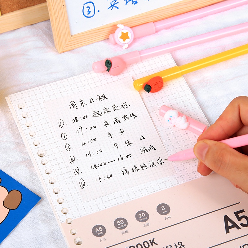 Bút Viết Mực Gel Ngòi 0.5mm Kiểu Dáng Xinh Xắn Dễ Thương - Bút Gel mực đen siêu đáng yêu