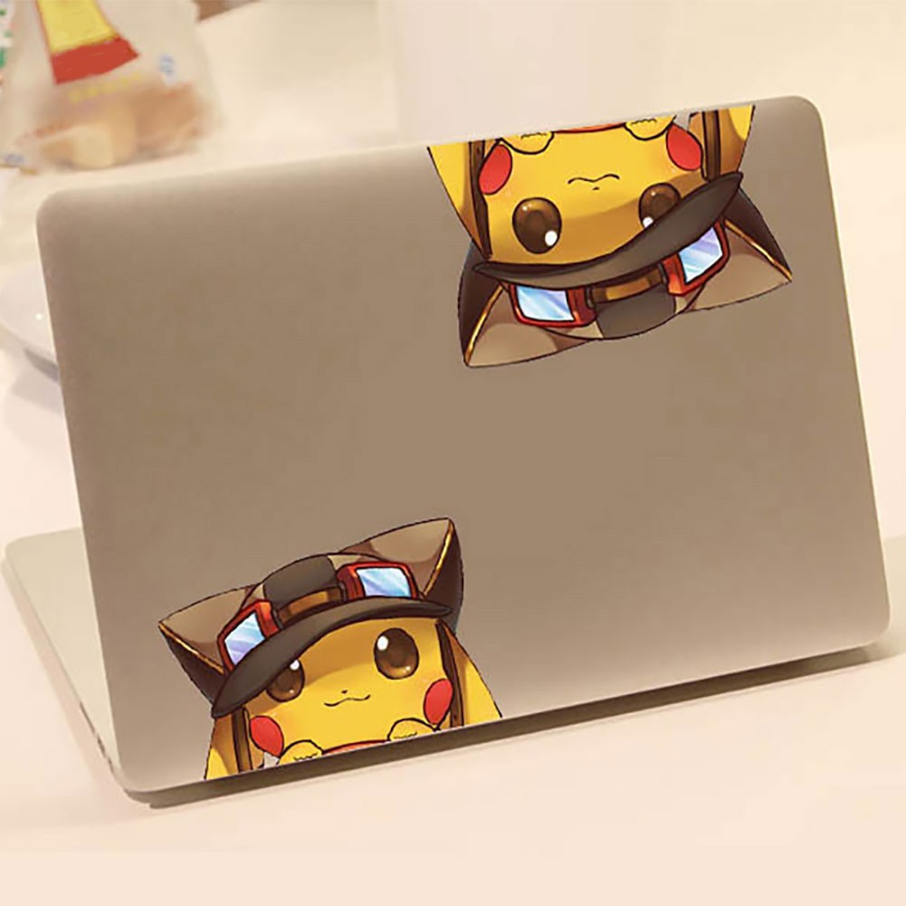 Miếng Dán Trang Trí Laptop / Xe Máy Hình Hoạt Hình Pokemon Dễ Thương