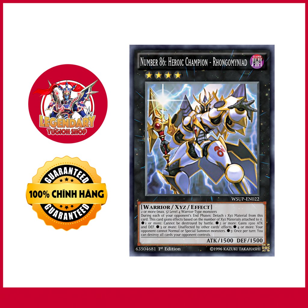 Thẻ Bài Yugioh Chính Hãng] Number 86: Heroic Champion-Rhongomyniad