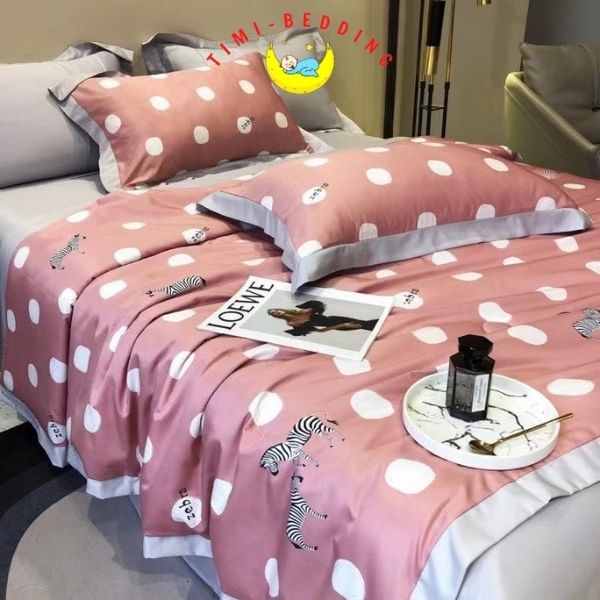 Chăn lụa thái mùa hè – Chăn hè lụa nhập khẩu cao cấp, mát mẻ 2x2,3m– Timibedding