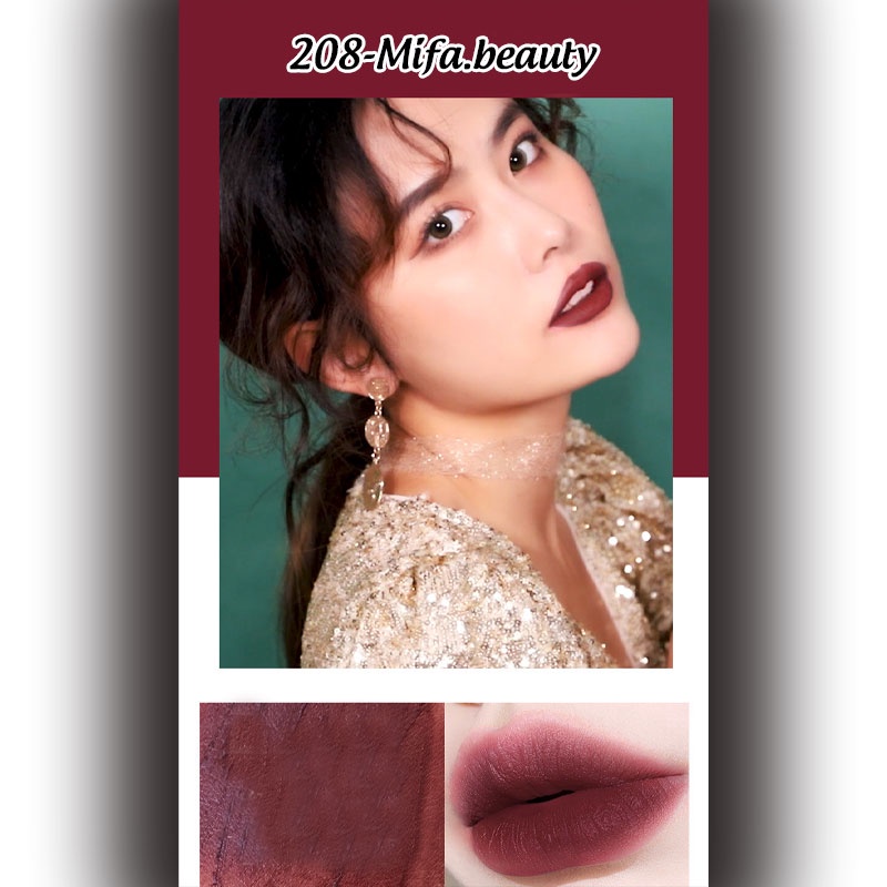 Son Kem Lì Wodwod Nơ Hồng Thiết Kế Vuông Xinh Xắn Nội Địa Trung