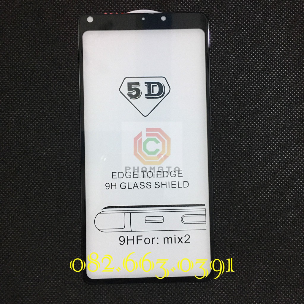 Kính cường lực Xiaomi Mi Mix/ Mi Mix 2/ Mi Mix 2S full màn hình, full keo, siêu chuẩn
