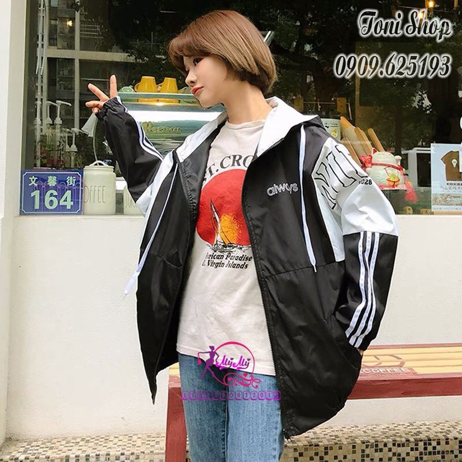 [S01] Áo khoát nữ gió dù 2 lớp chống nắng NHE phối tay mẫu mới siêu chất thời trang-M186 | BigBuy360 - bigbuy360.vn