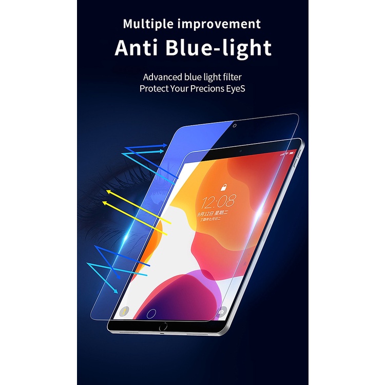 Miếng dán màn hình kính cường lực cho iPad hiệu MIPOW KINGBULL PREMIUM HD - Hàng Chính Hãng.