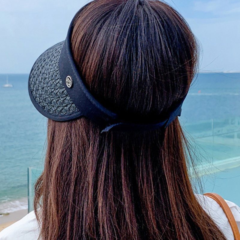 Nón Rộng Vành Hở Chóp Màu Sắc Đơn Giản Cho Nữ