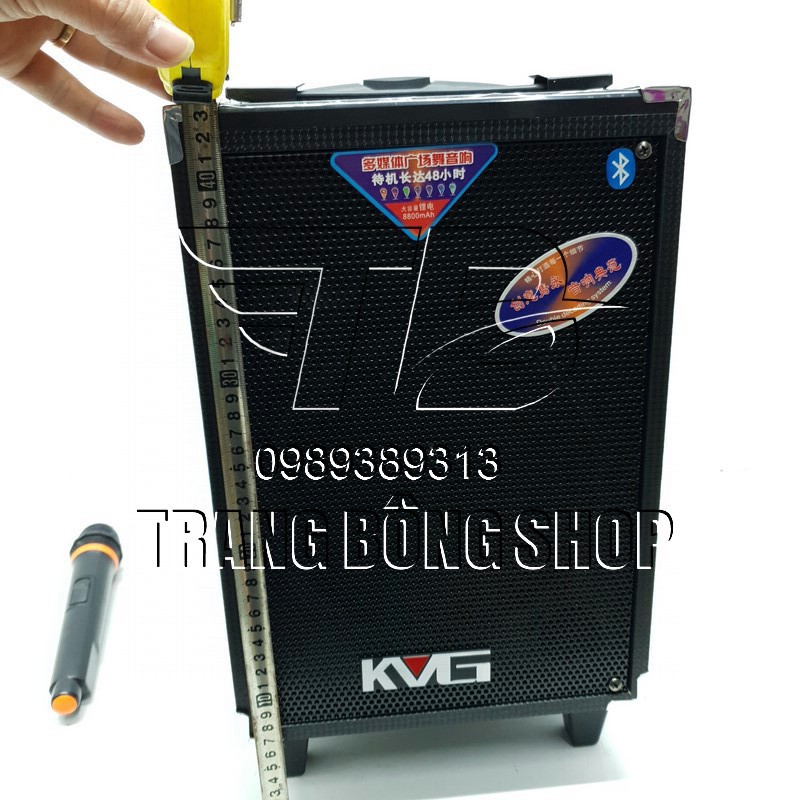 Loa kéo KVG KQ-08 ( Vỏ gỗ - CỰC HAY) KARAOKE BLUTOOTH