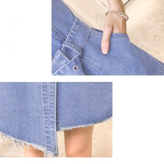 Yếm Jean Nữ Thắt Eo Lệch Tà Duyên Dáng