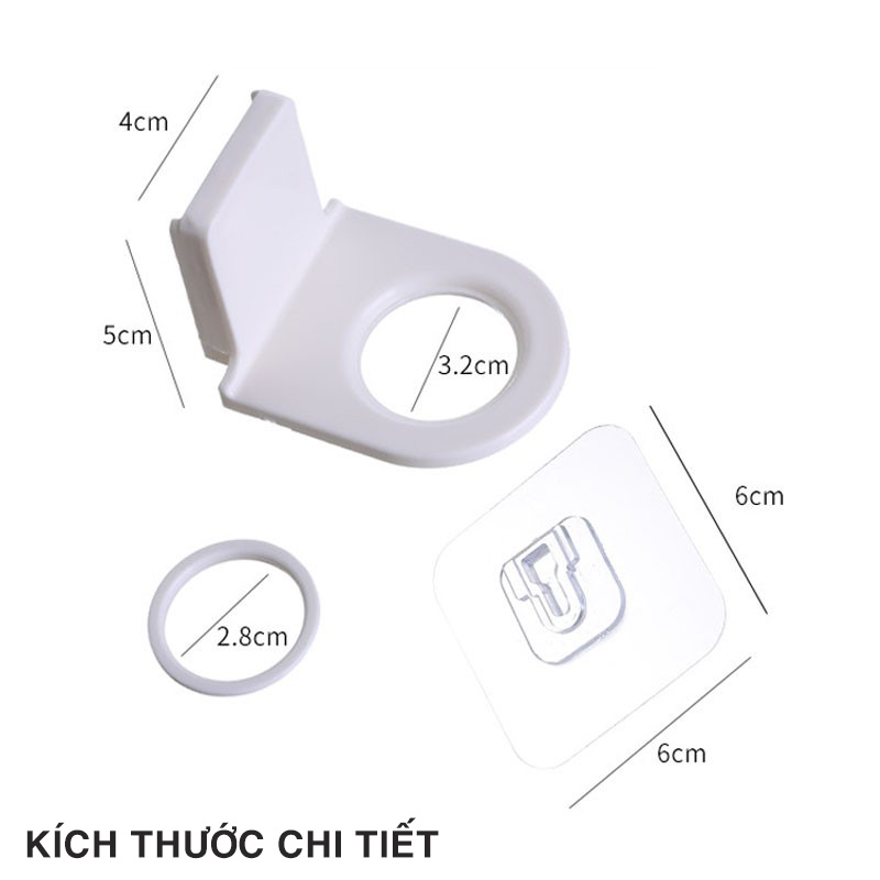 Móc dán tường treo chai dầu gội, sữa tắm,xà phòng, nước rửa tay, derco gắn tường nhà tắm, bồn rửa tay tiện lợi