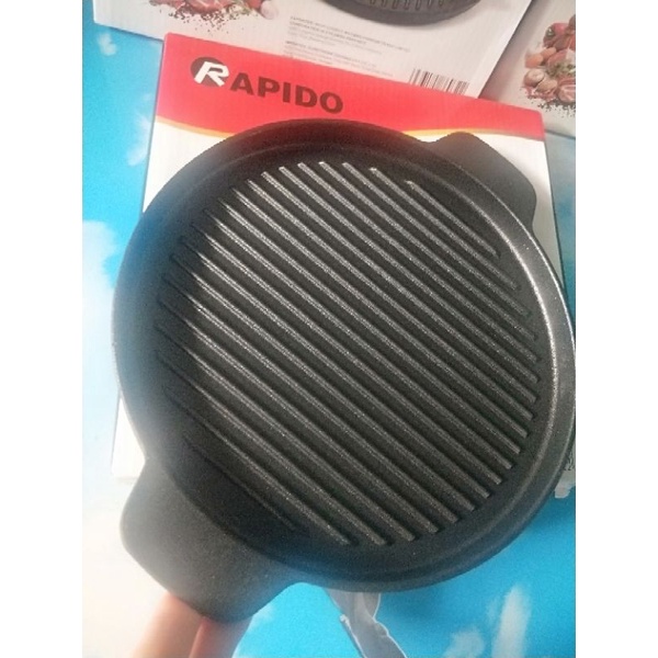 Chảo gang nướng thịt chống dính 24cm đun tất cả mọi loại bép