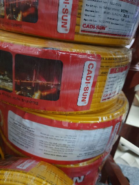 1 mét dây điện CADI-SUN 2×2.5