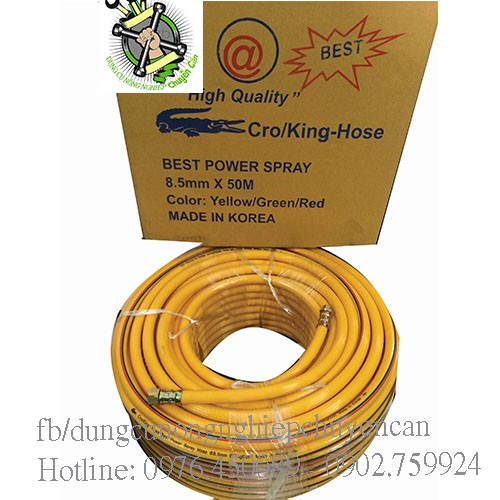 Dây phun áp lực Hàn quốc Cro/King -Hose 6.5-8.5