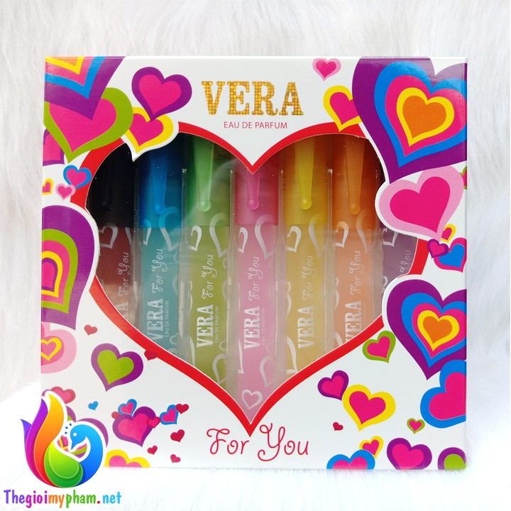 Bộ Nước Hoa 7 màu Vera for You 70ml (10ml x 7 chai)