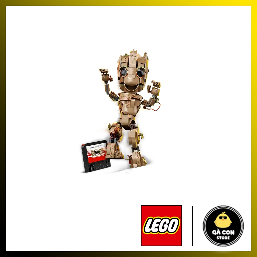 Lego Marvel : I am Groot 76217 mô hình Baby Groot - Lego siêu anh hùng Marvel