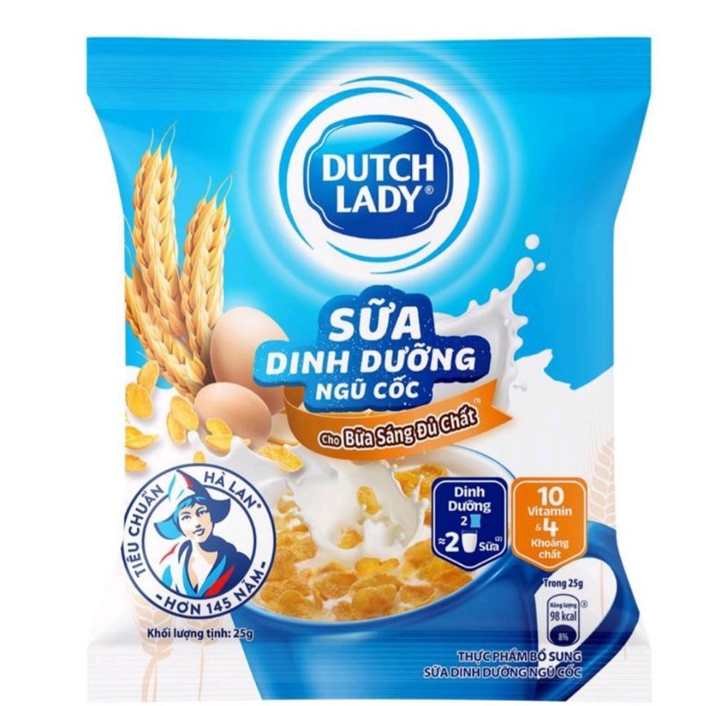 Sữa Bột Ngũ Cốc Dutch Lady Cô Gái Hà Lan 5.000đ/1 Gói.