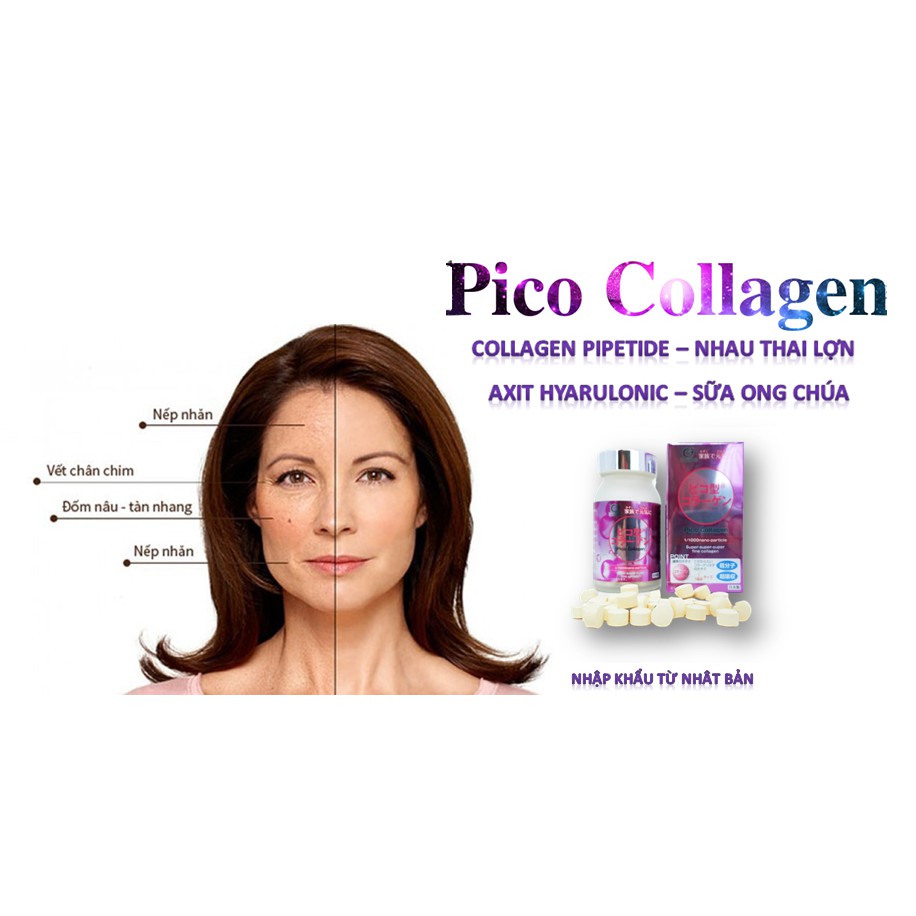 VIÊN UỐNG ĐẸP DA  COLLAGEN CỦA NHẬT - PICO COLLAGEN