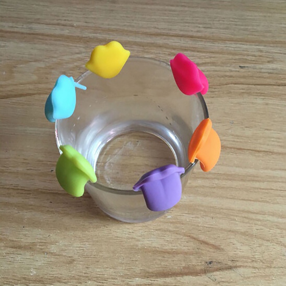 Set 6 Nhãn Silicone Đánh Dấu Hình Lưỡi Độc Đáo