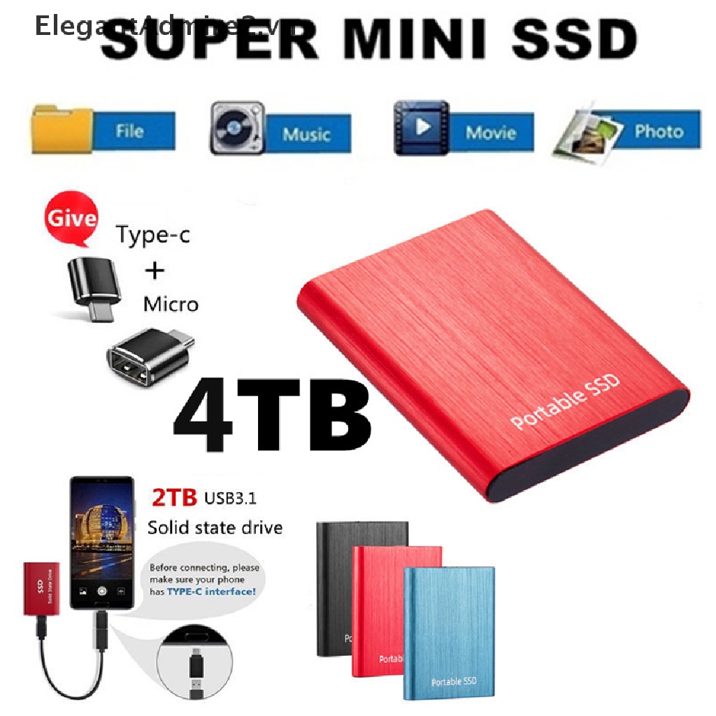 Ổ Cứng Ngoài HDD 4tb Cho Máy Tính / Di Động