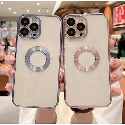 Ốp mạ viền khoanh táo cho iPHONE 7PLUS - > 13 PROMAX