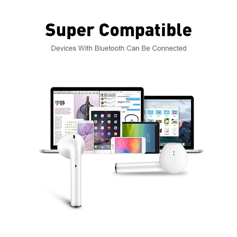 Tai nghe không dây bluetooth V5.0+EDR cho iOS Android | BigBuy360 - bigbuy360.vn