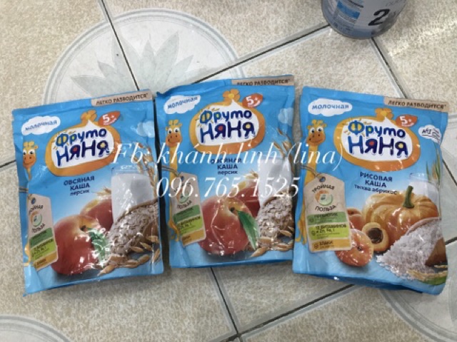 Bột ăn dặm Fruto của Nga