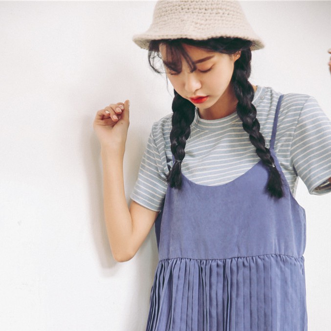 Áo Thun Nữ Cổ Tròn Kẻ Sọc 23542