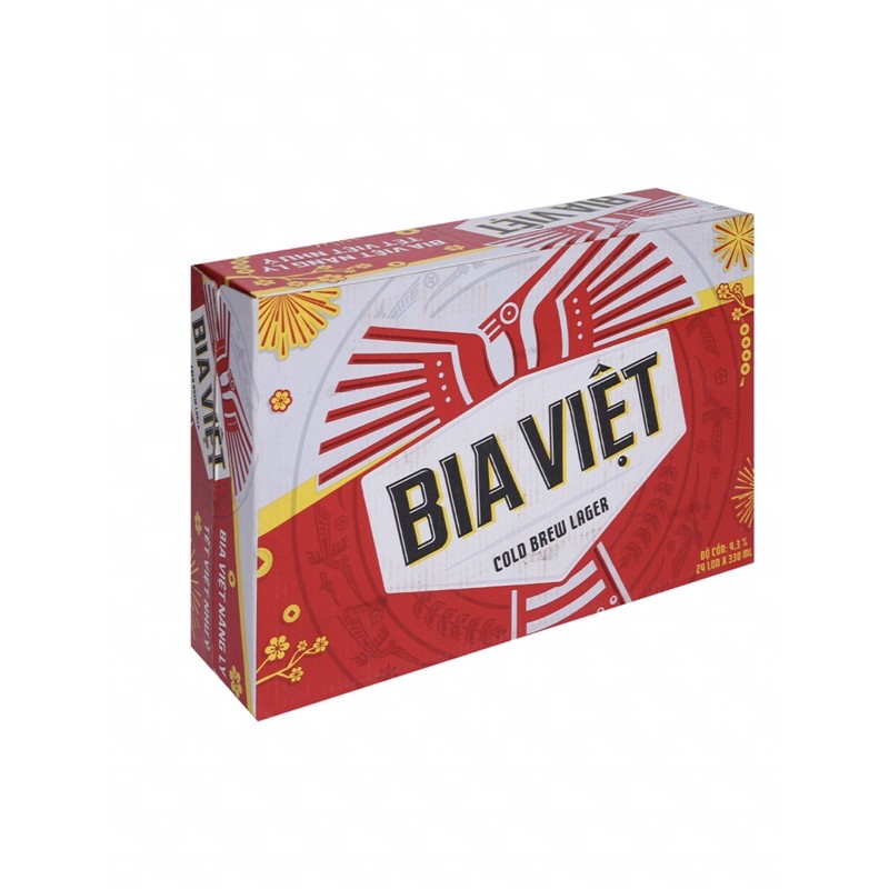 Bia Việt (thùng 12 lon x 330ml) date mới