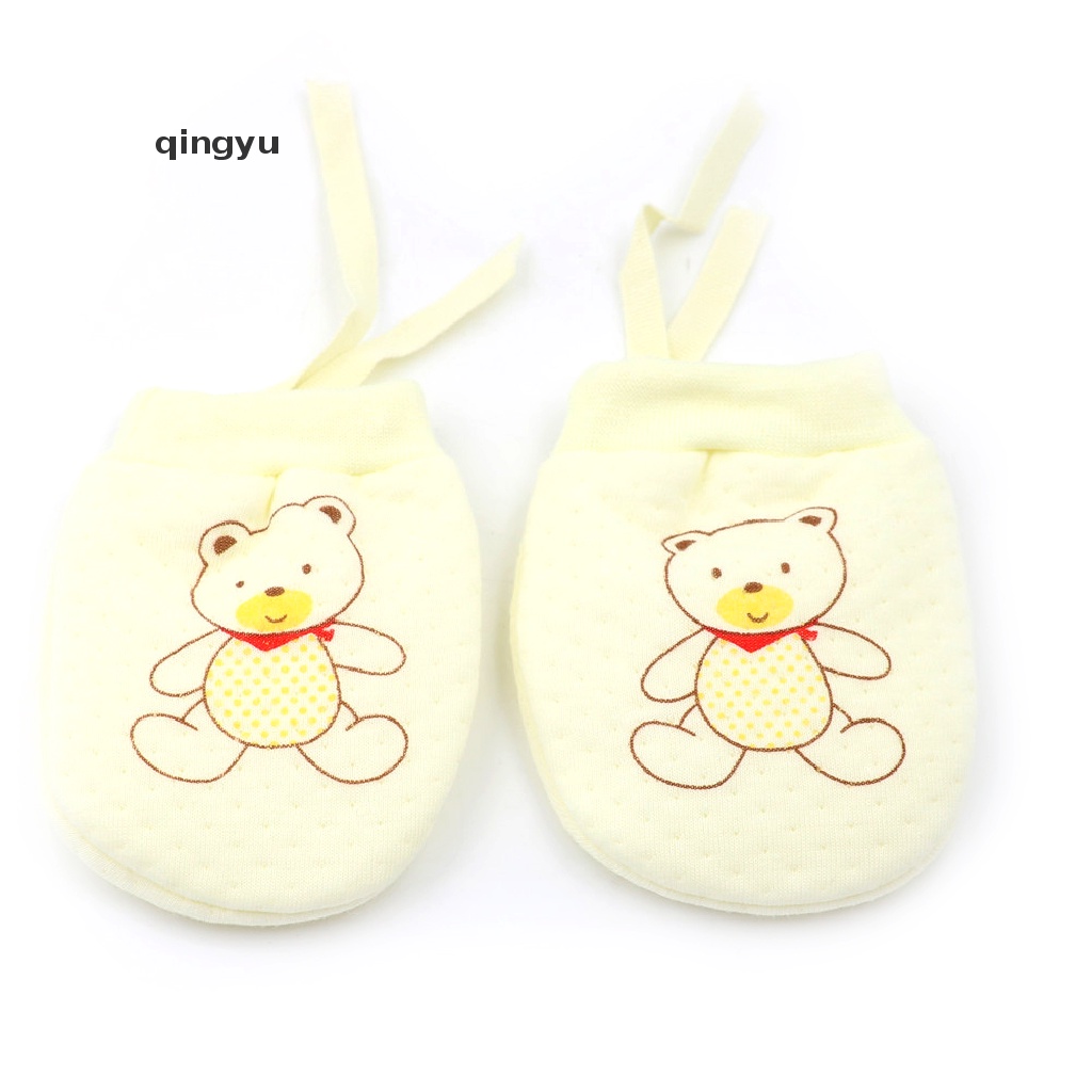 Găng Tay Chống Xước Mềm Mại Dễ Thương Cho Bé Sơ Sinh