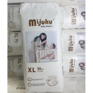 Bỉm tã quần/dán mijuku cao cấp 100 miếng size s m l xl xxl xxxl