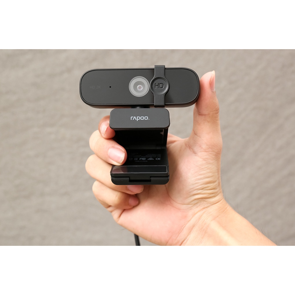 Webcam máy tính Rapoo C280 2K (2560 x 1440) 4MP 2K/30fps tích hợp mic giảm ồn hỗ trợ học trực tuyến online livestream pc