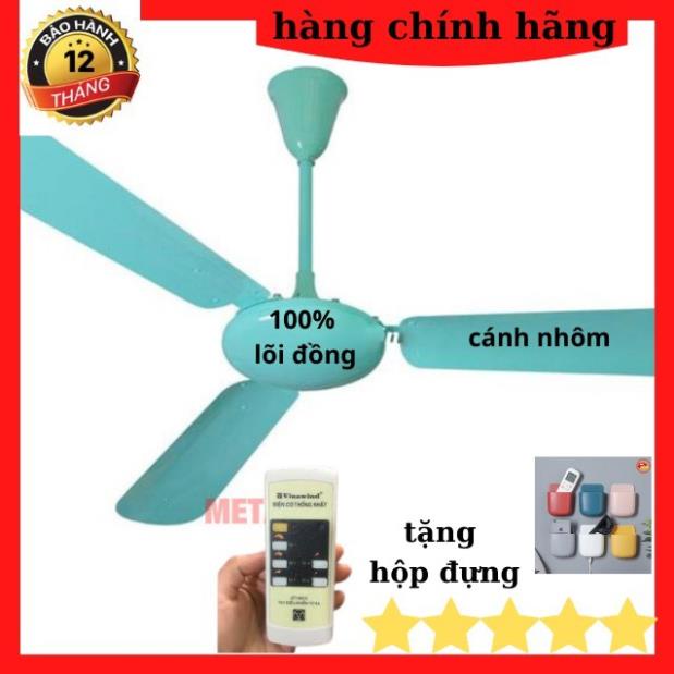 [ QUÀ TẶNG ] Quạt Trần Vinawind QT1400X -Có Điều Khiển -Điện Cơ Thống Nhất - quạt chắc- khỏe -êm( Có Video Hướng Dẫn lắp