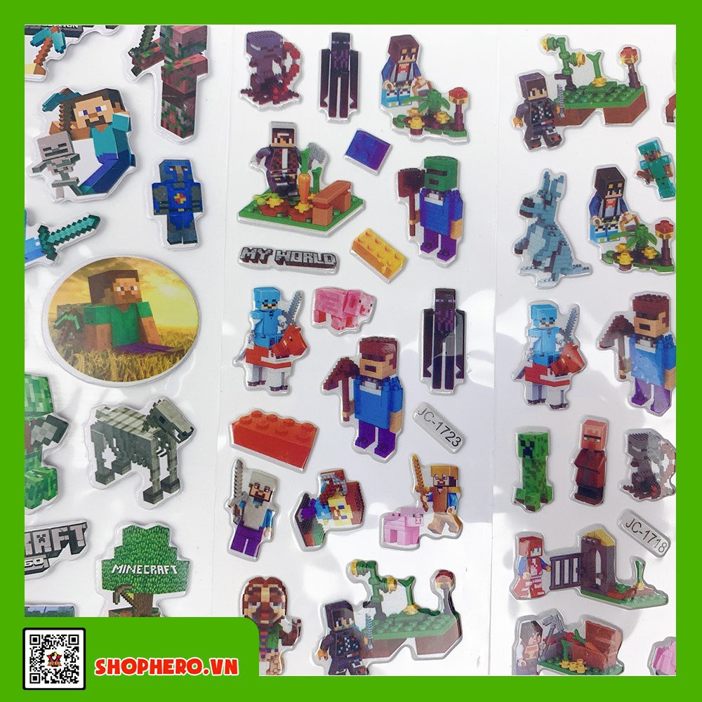 Sticker Minecraft 15 hình dán