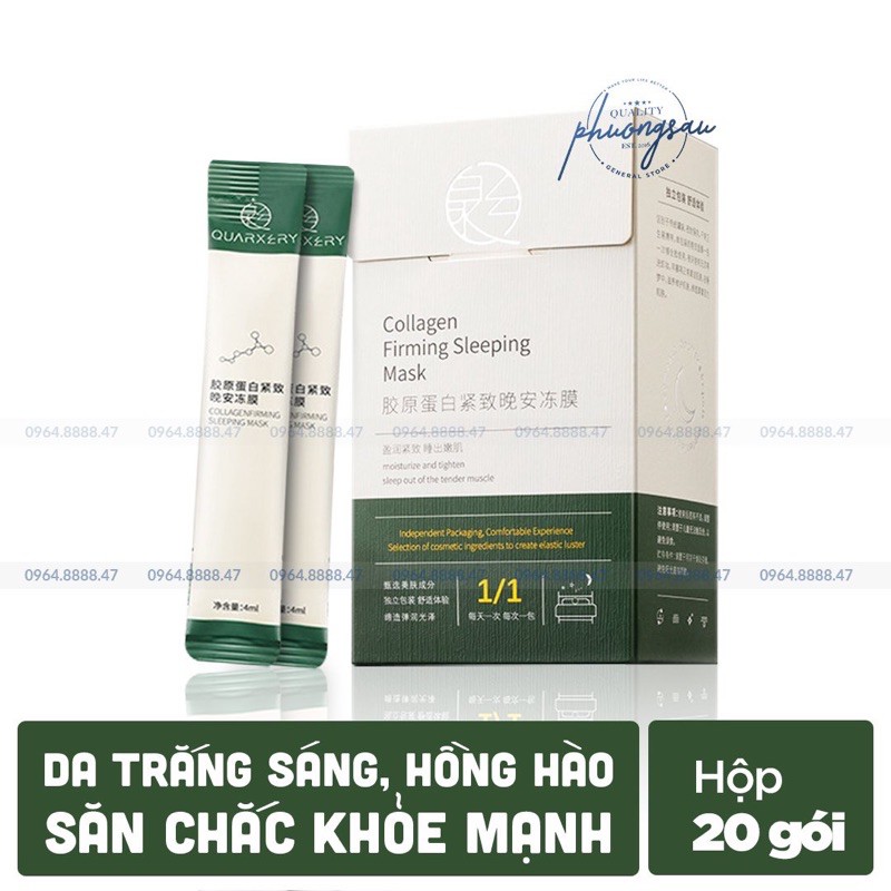 [CHÍNH HÃNG] Mặt Nạ Ngủ Thạch Collagen Yanjiayi Mặt, Gói Lẻ Dùng Thử, Chỉ 1K