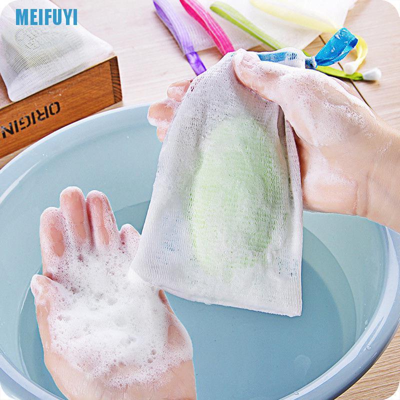 [Hàng mới về] Set 10 túi lưới tạo bọt xà phòng tắm chăm sóc da dễ sử dụng 439v