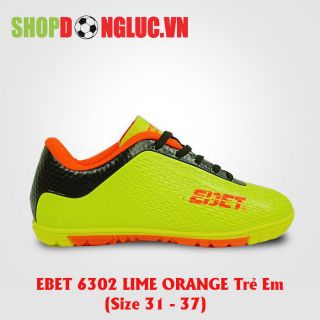 GIÀY ĐÁ BÓNG TRẺ EM EBET 6302 Lime/Orange