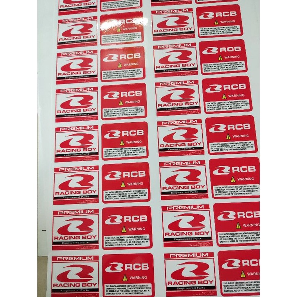 Tem Logo Rcb - Racing Boy Kích Thước 7x6cm Sale Rẻ