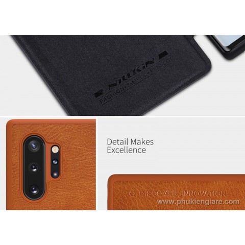 Bao da Galaxy Note 10 Plus / Note 10 / Note 10 Pro Nillkin QIN Chính Hãng