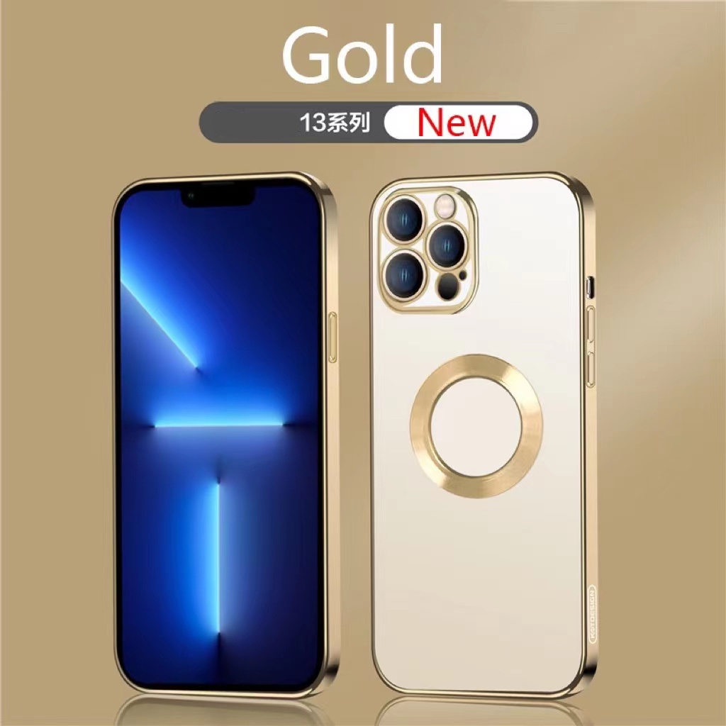 Ốp Điện Thoại Từ TPU Mềm Mạ Màu Bảo Vệ Toàn Diện Cho i13 Pro Max i12 12 Pro Max 11 11 Pro Max