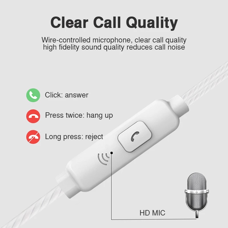 Tai Nghe Thể Thao S12 3.5mm Có Dây Dài 1.2M Tích Hợp Micro Tương Thích Với /Điện Thoại Android/Máy Tính