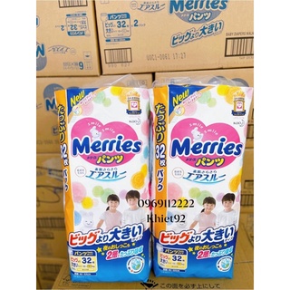 Tả dán/quần MERRIES THÊM MIẾNG +JUMBO Nội Địa Nhật S82+6, M64+4....