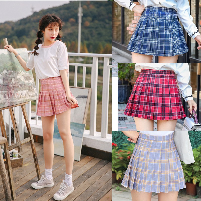 Chân váy xếp ly lưng cao phong cách Hàn Quốc | BigBuy360 - bigbuy360.vn