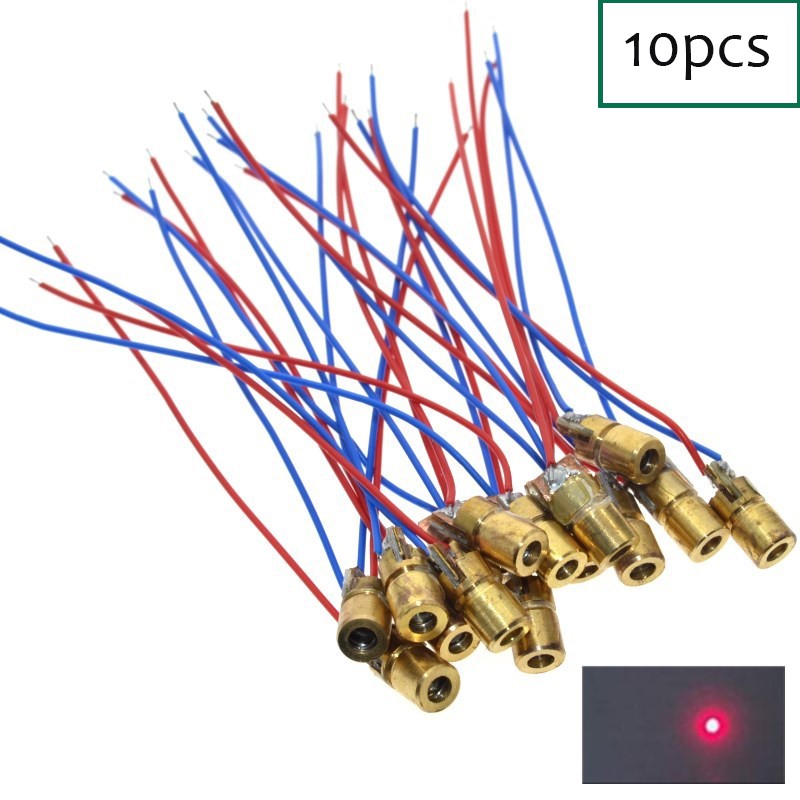 Set 10 Mô Đun Đèn laser 5V 650nm 5mW Đa Dụng Chất Lượng Cao