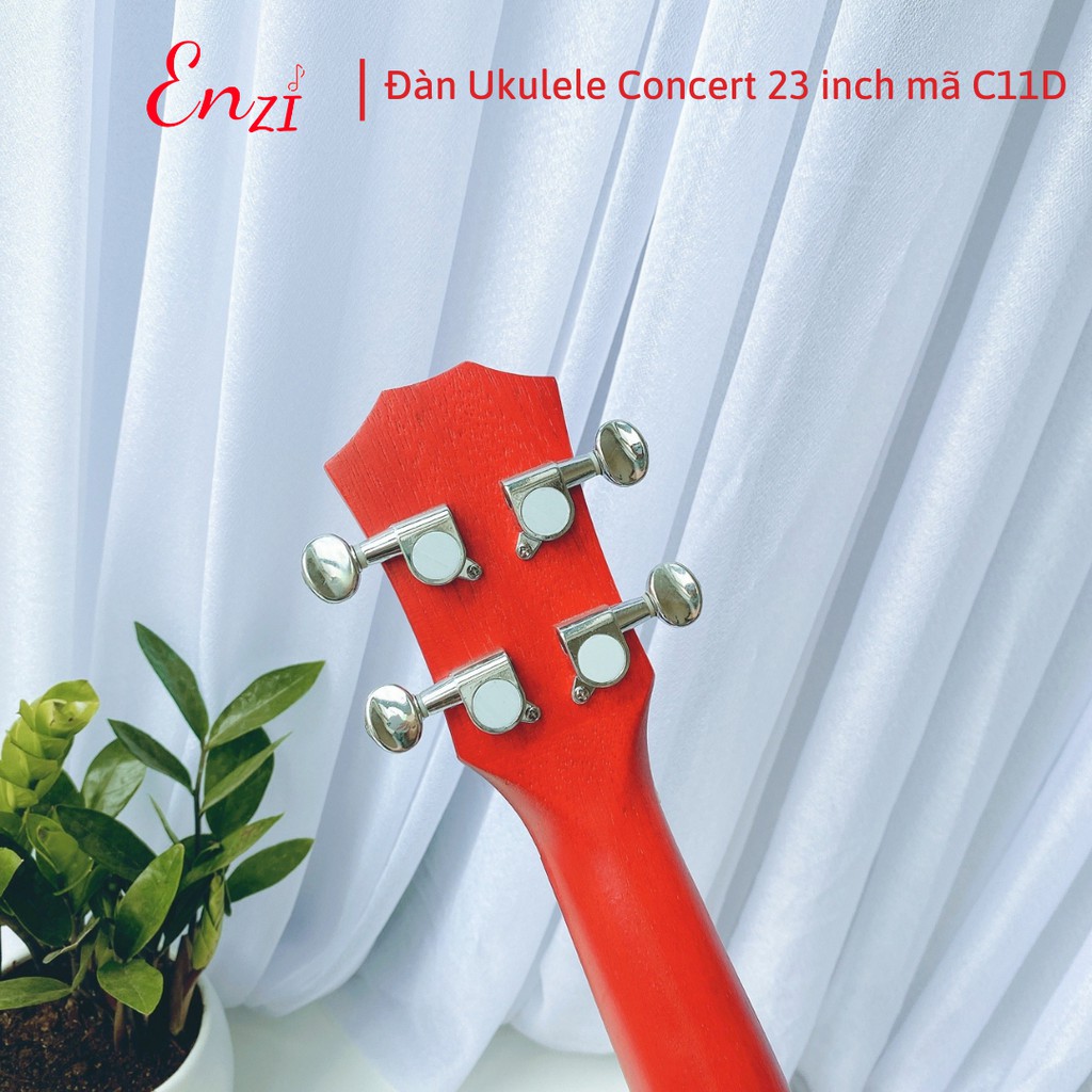 Đàn ukulele concert Enzi C11D màu gỗ phong cách cổ điển, âm thanh vang sáng giá rẻ chất lượng